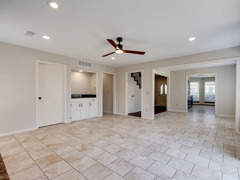 Porcelain tile flooring is warmer on your feet in the winter.