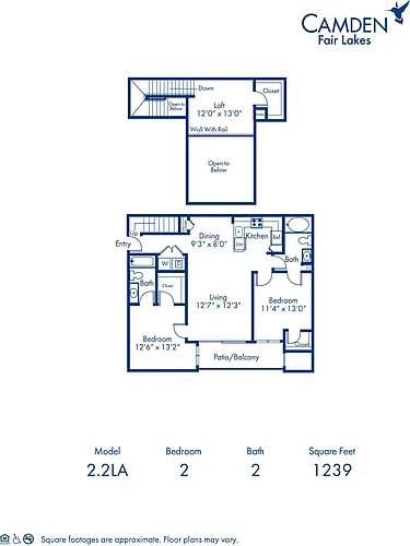 Floor plan 2.2LA
