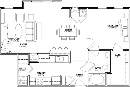 Jefferson at Dedham Station - Garfield - 1 Beds - 1 Baths - 849 Sq. ft.