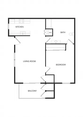 Floor plan 1X1