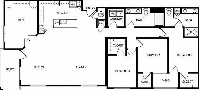 Rose | 3 Bed/2 Bath | 2,086-2,088 SF Rose | 3 Bed/2 Bath | 2,086-2,088 SF