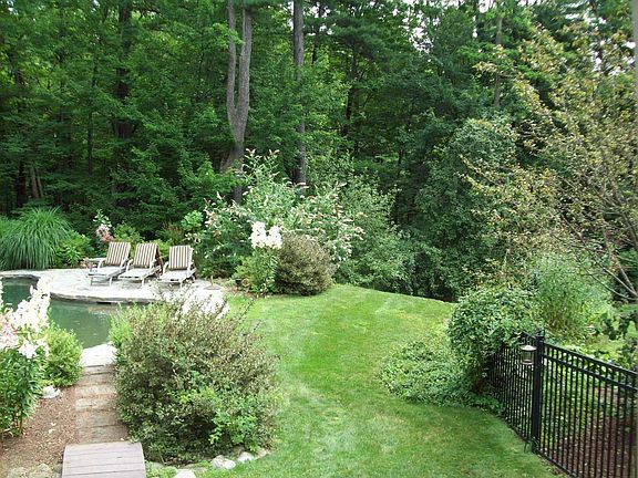 looking down from the deck