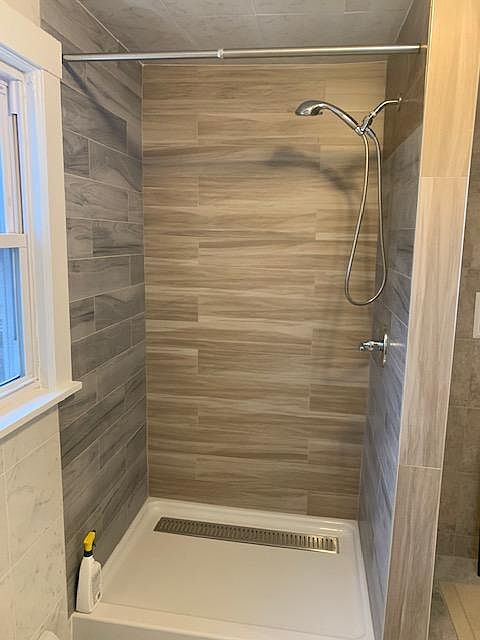 New shower.