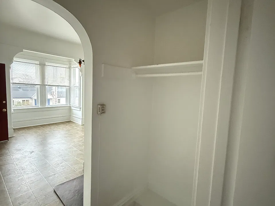 Hall Closet between Living Room/Bedroom into Kitchen