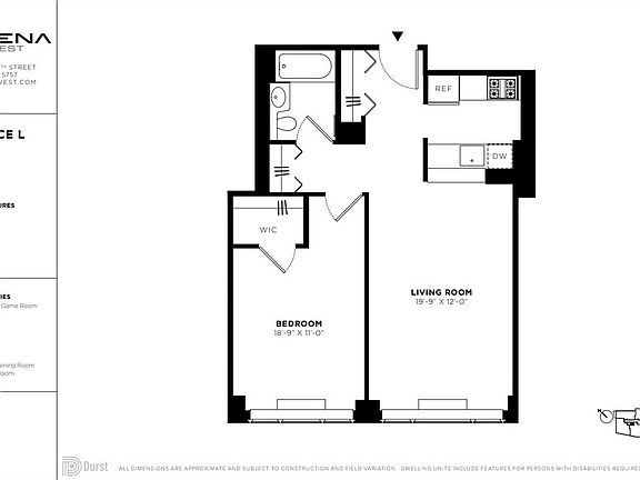2nd image of 601 W 57th St APT 36L