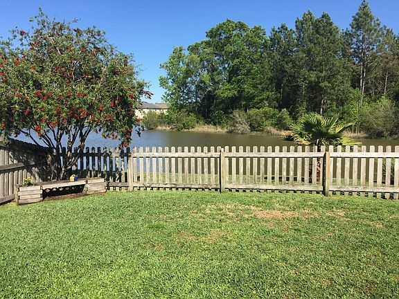 Fenced in backyard