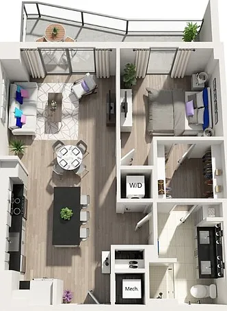 A7 | 1x1 | 811 sq ft A7 | 1x1 | 811 sq ft