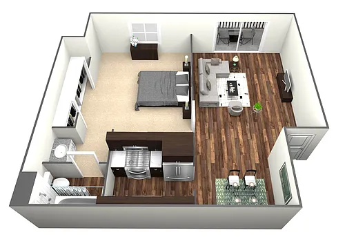 Floor plan 1X1