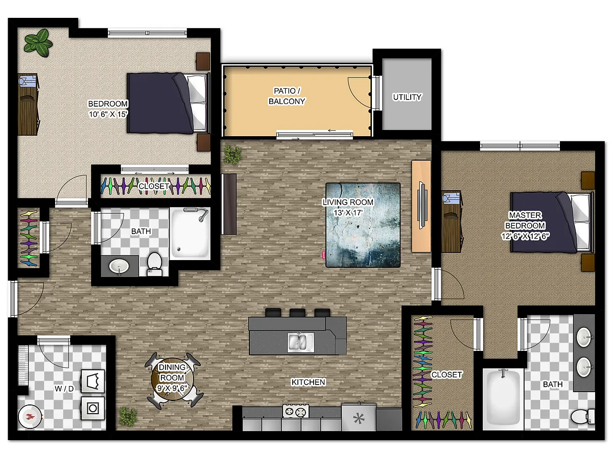 Floor plan B2