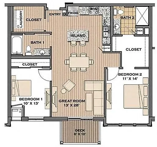 Floor plan The Boulevard I
