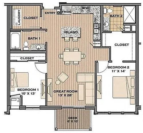 Floor plan The Boulevard I