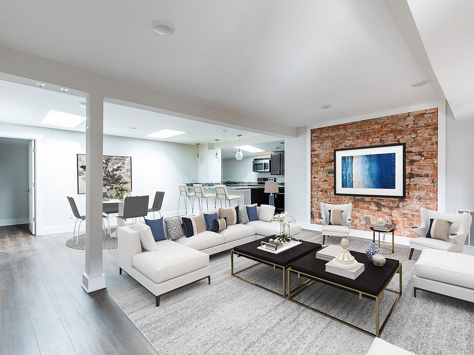 Stunning open concept living with luxury vinyl plank flooring, granite and stainless appliances.