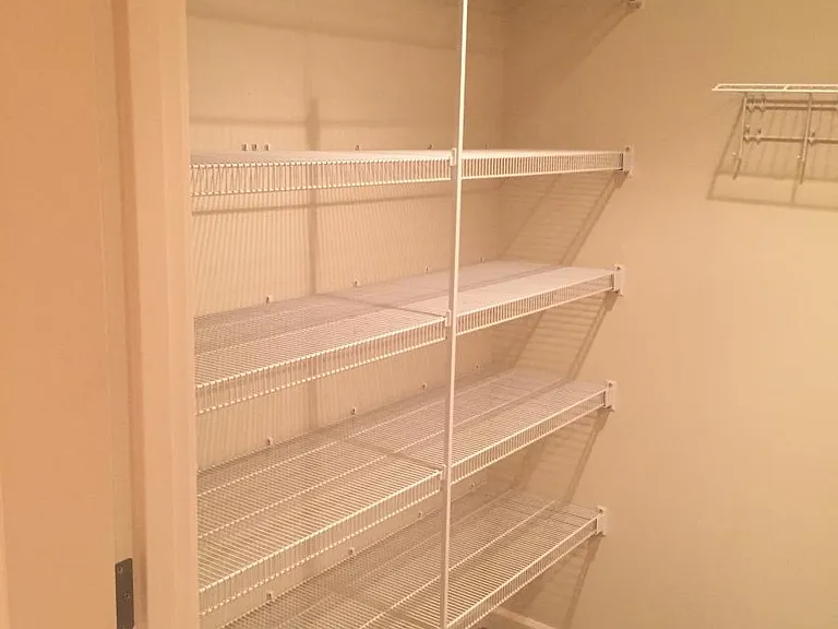 Walk in pantry with plenty of storage space