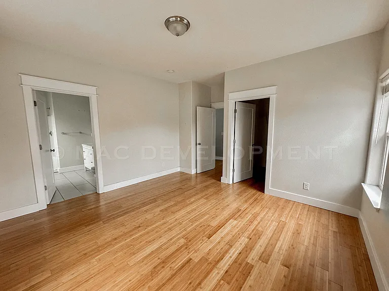 Master Bedroom (Bedroom #3). Master walk-in closet, hall door, Master Bathroom.