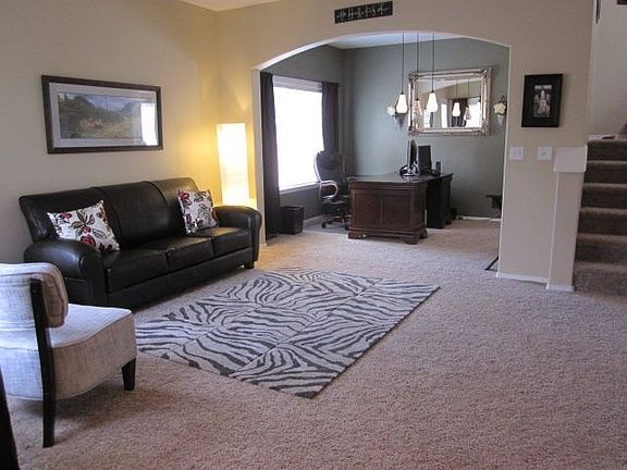 Living & dining from entry