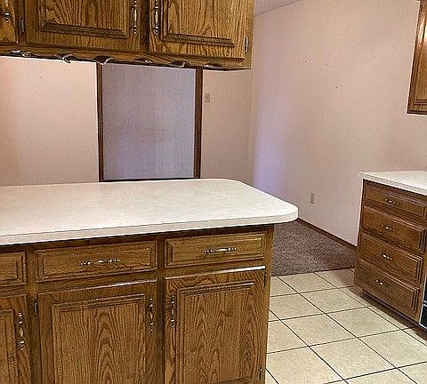 Kitchen into dining room