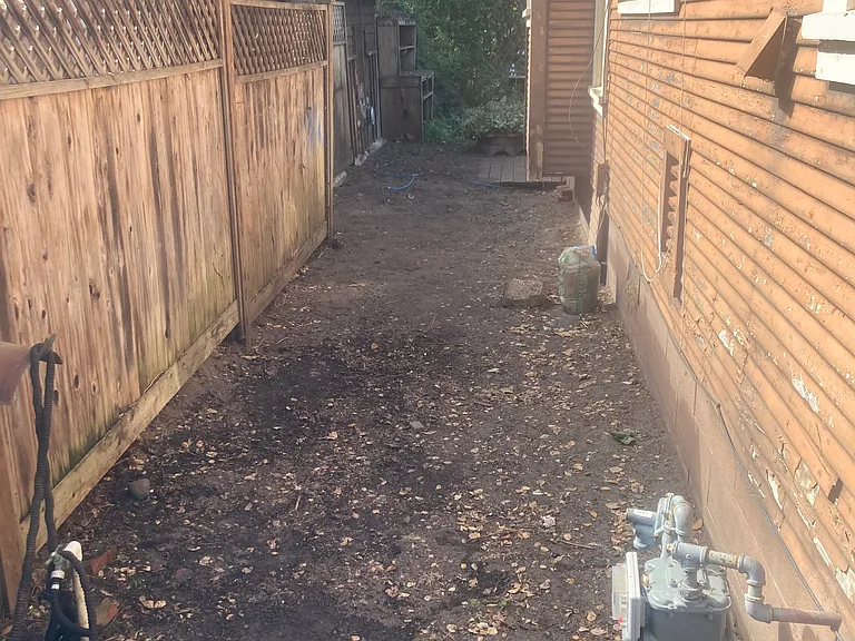 Yard all around house