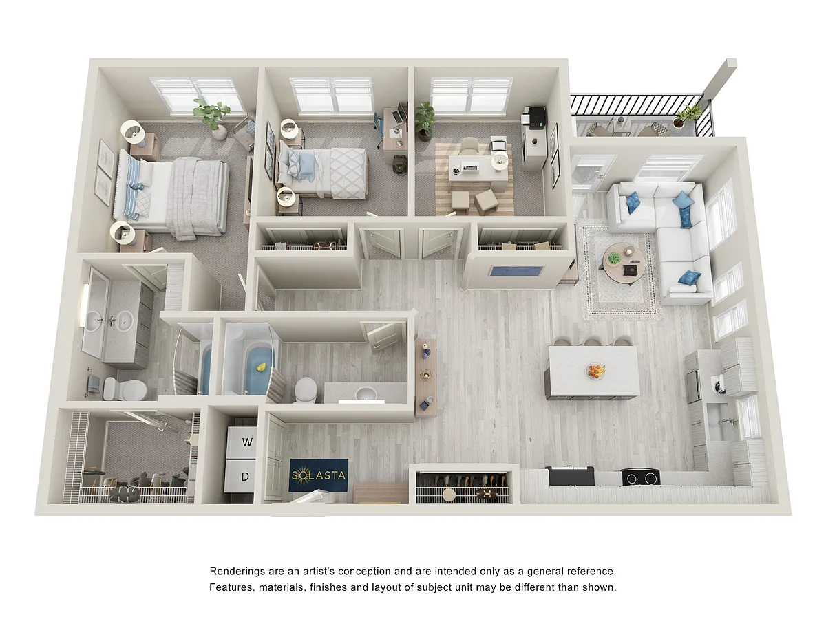 Floor plan 3X2-1258