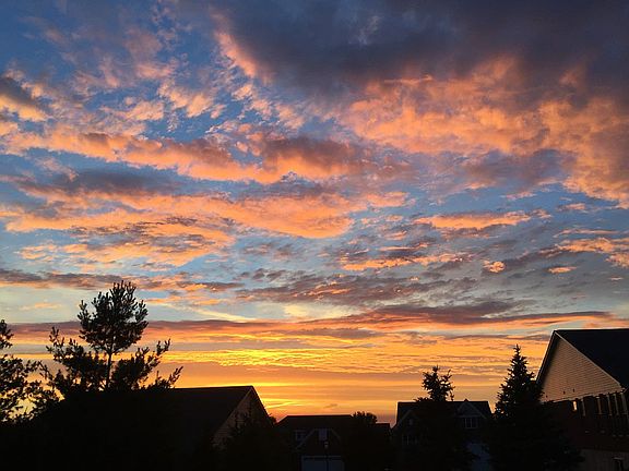 Sunset from front steps