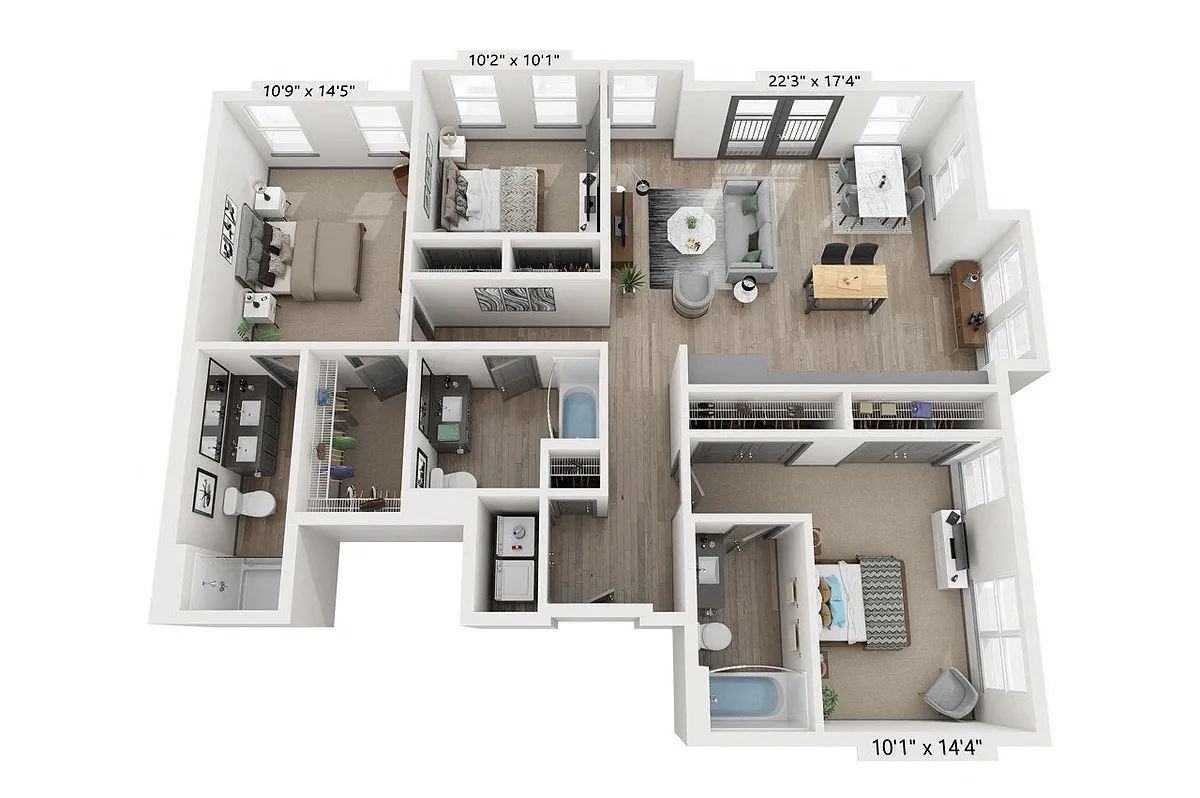 Floor plan Wyman (3.3A)