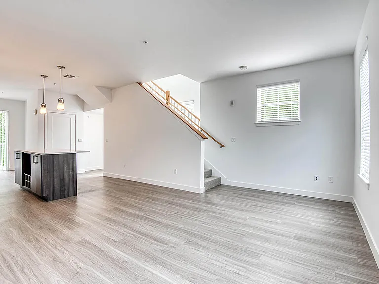 Large windows let in lots of natural light