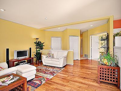Family Room with hallway to Den & Bedrooms
