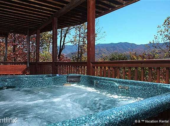 The outdoor hot tub is sheer bliss