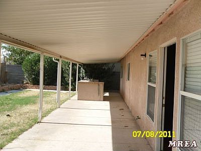 Huge covered back patio