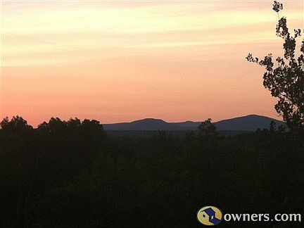 Sunset view of the Catskill Mountains.