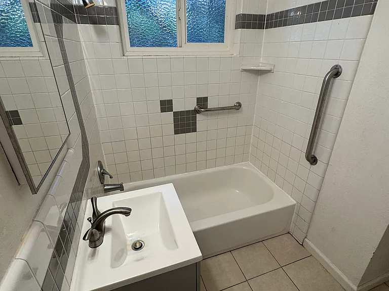 Hallway bathroom