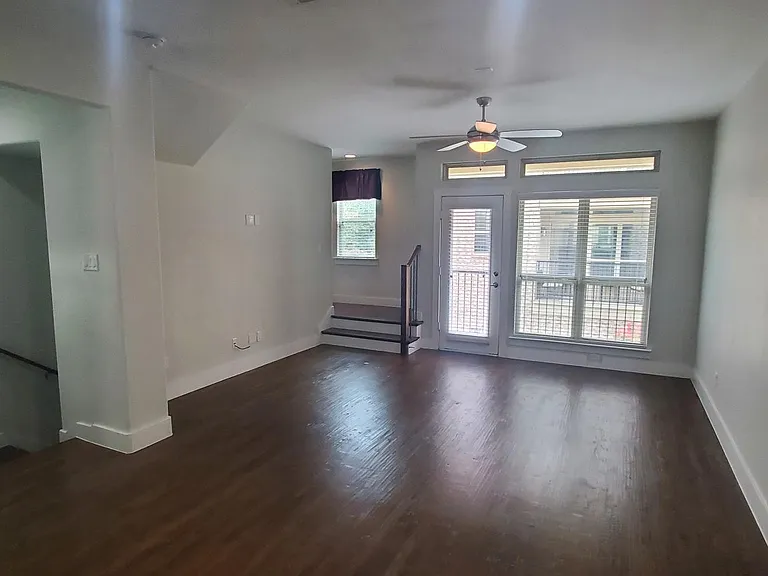 living room from dining area