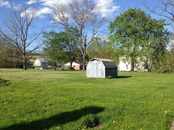 Large lawn mowed by landlord