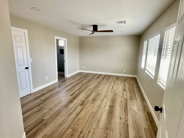 #GuardianRealty 275 Adorno Dr Green Valley Home Rental Pool primary bedroom ceiling fan_03012025
