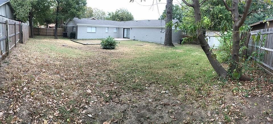 Backyard with storage