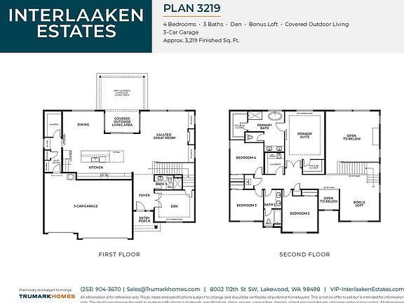 Interlaaken Estates I Plan 3219 Floor Plan