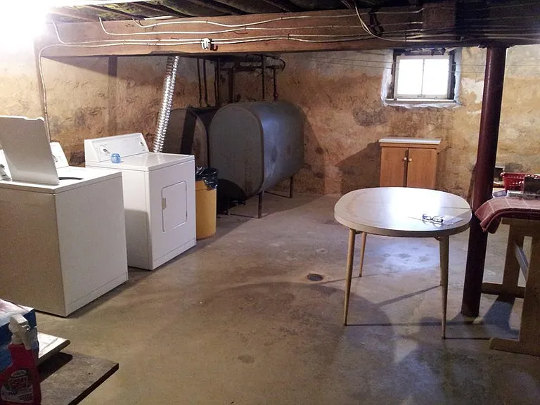 Shared laundry room.