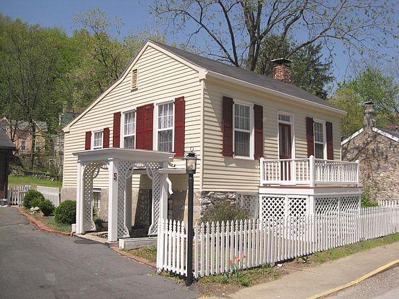 Front and Side of Home (with Gingerbread Pergola)