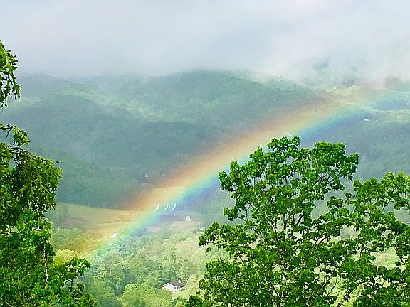 Rainbow over Choestoe Valley