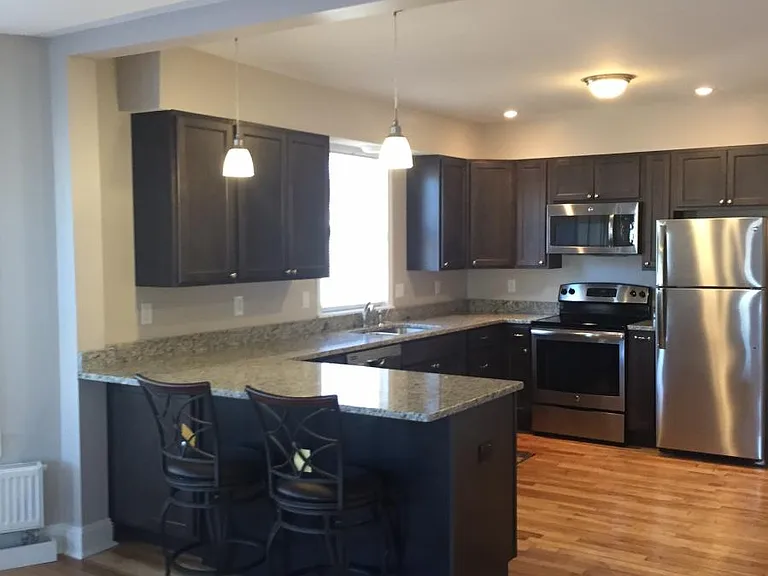 open concept kitchen/dining room
