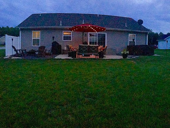 Back yard is .75 acres.