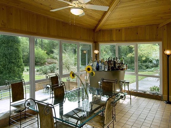 Bar area of living room