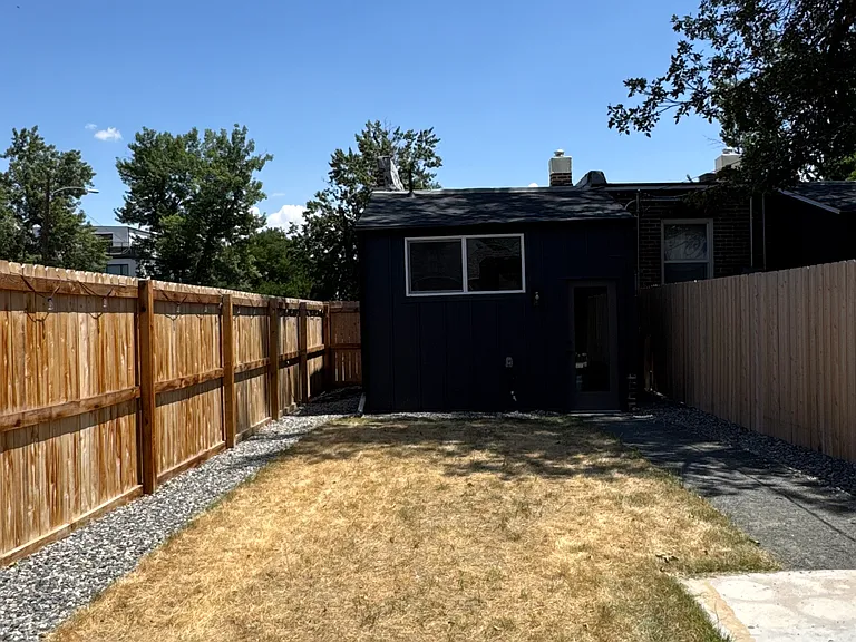 Backyard looking toward the house