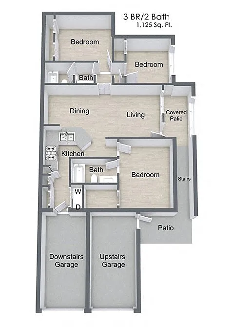 Floor plan Three Bedroom