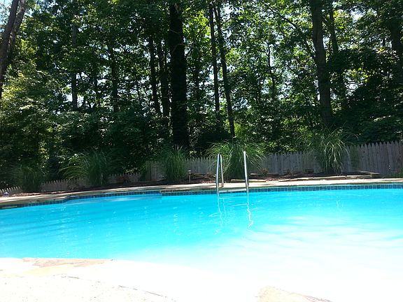 Wooded private back yard