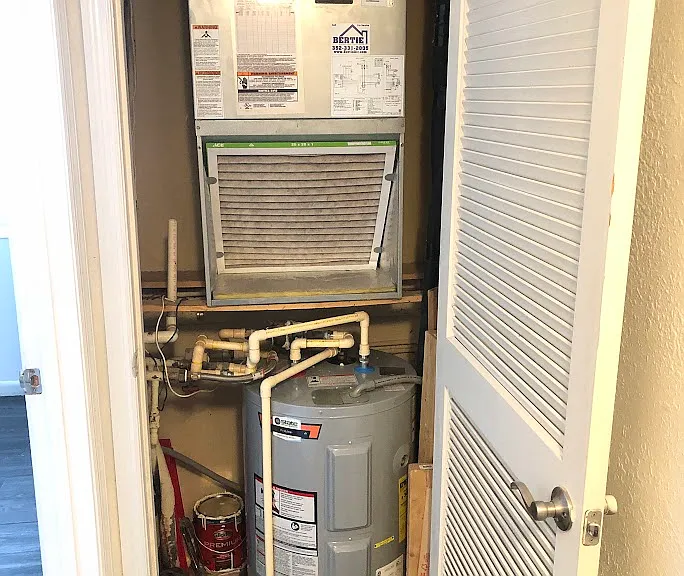 Mechanical closet.