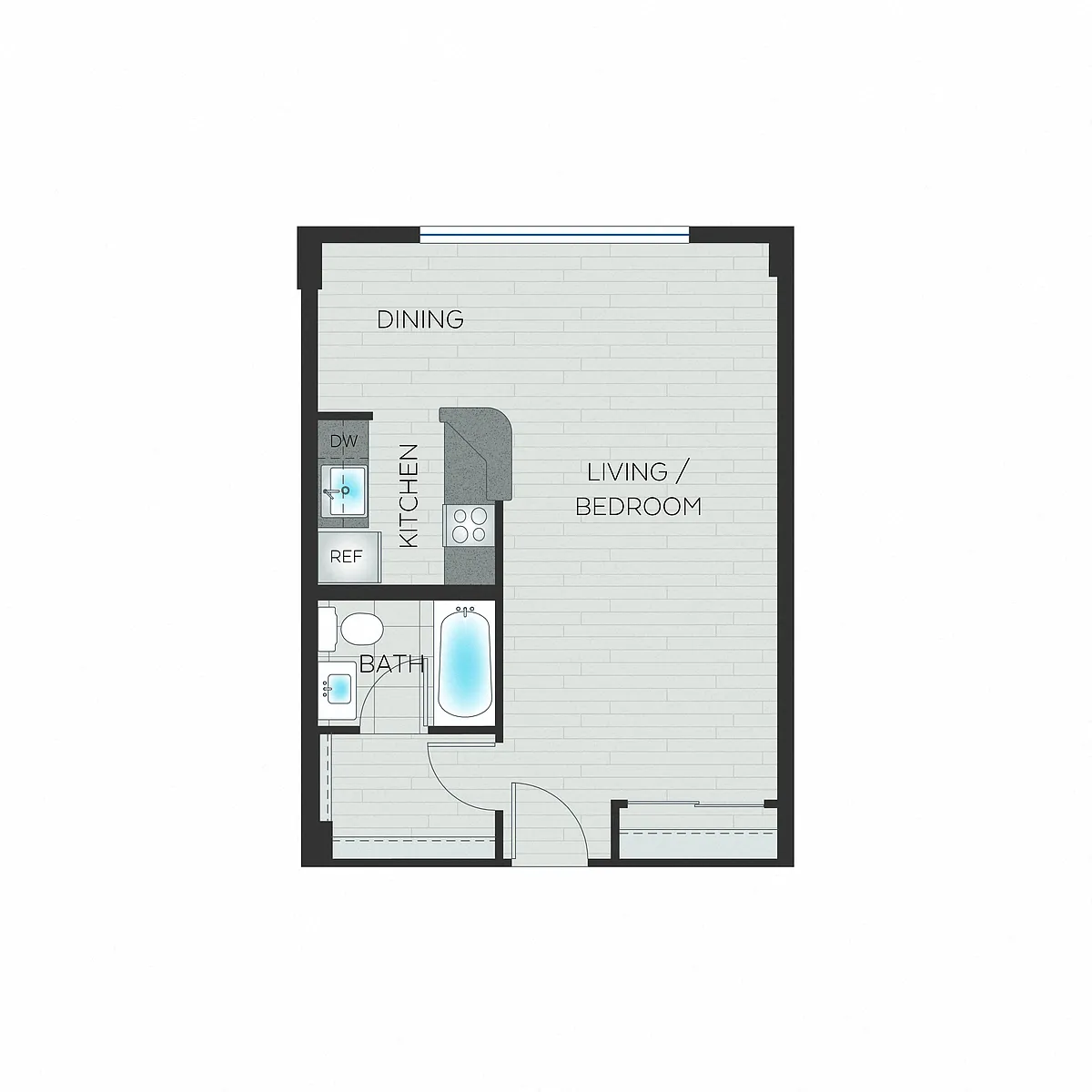 Floor plan Studio