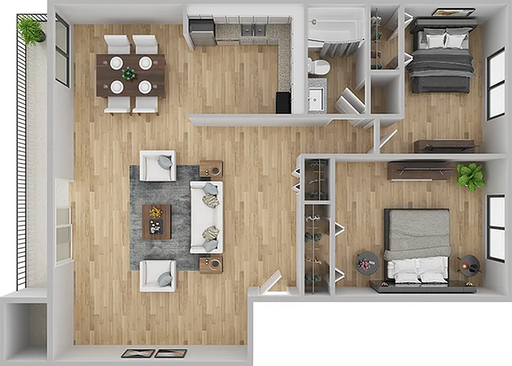Lindenbrooke-2BD-1Bath-856sqft Lindenbrooke-2BD-1Bath-856sqft