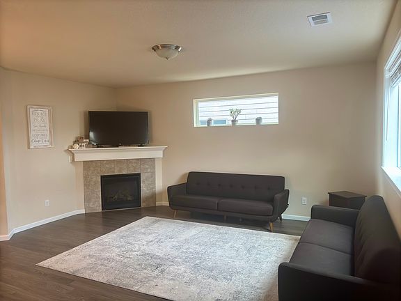 Open floor plan living room area.