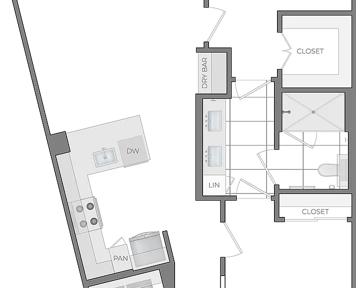 N 2Bed / 1Bath N 2Bed / 1Bath