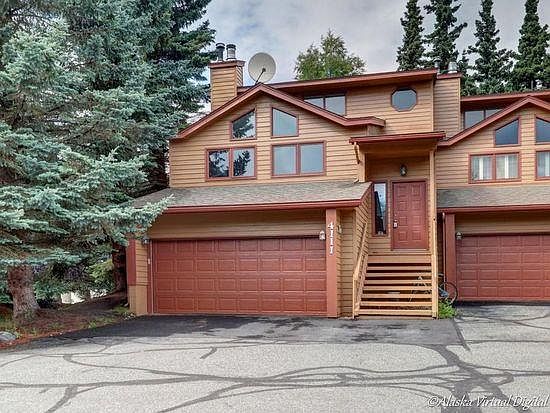 end unit, only 30 condos, very private and quiet, West Sand Lake. Walking distance to Kincaid Grill, 5 min from Ted Stevens International Airport, 5 min from Kincaid Park